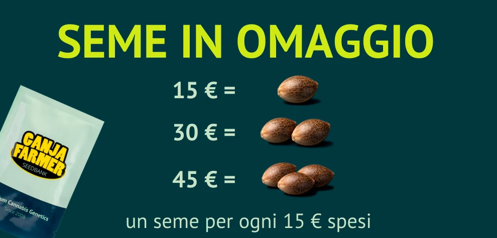 1 seme gratuito ogni 15 € spesi
