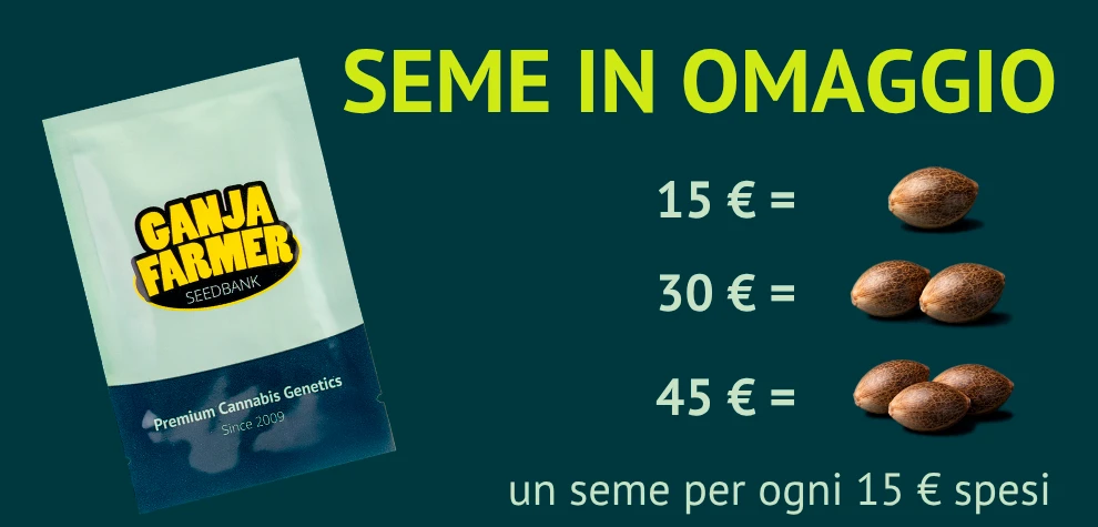 1 seme gratuito ogni 15 € spesi